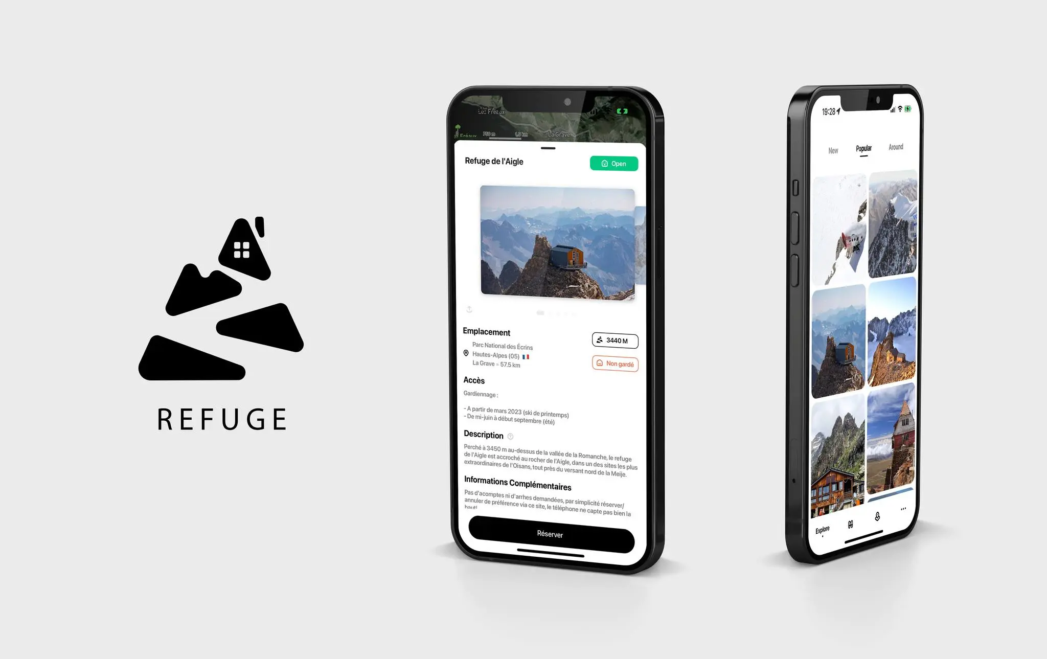 refuge presentation de l'application mobile