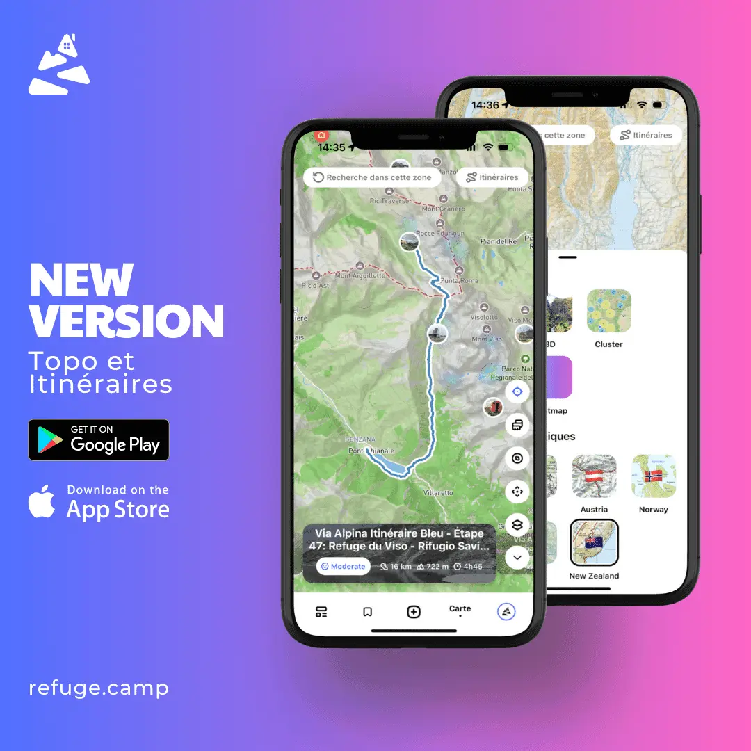 Guide complet des nouvelles cartes topographiques et itinéraires améliorés - Refuge News: Maps, Itineraries