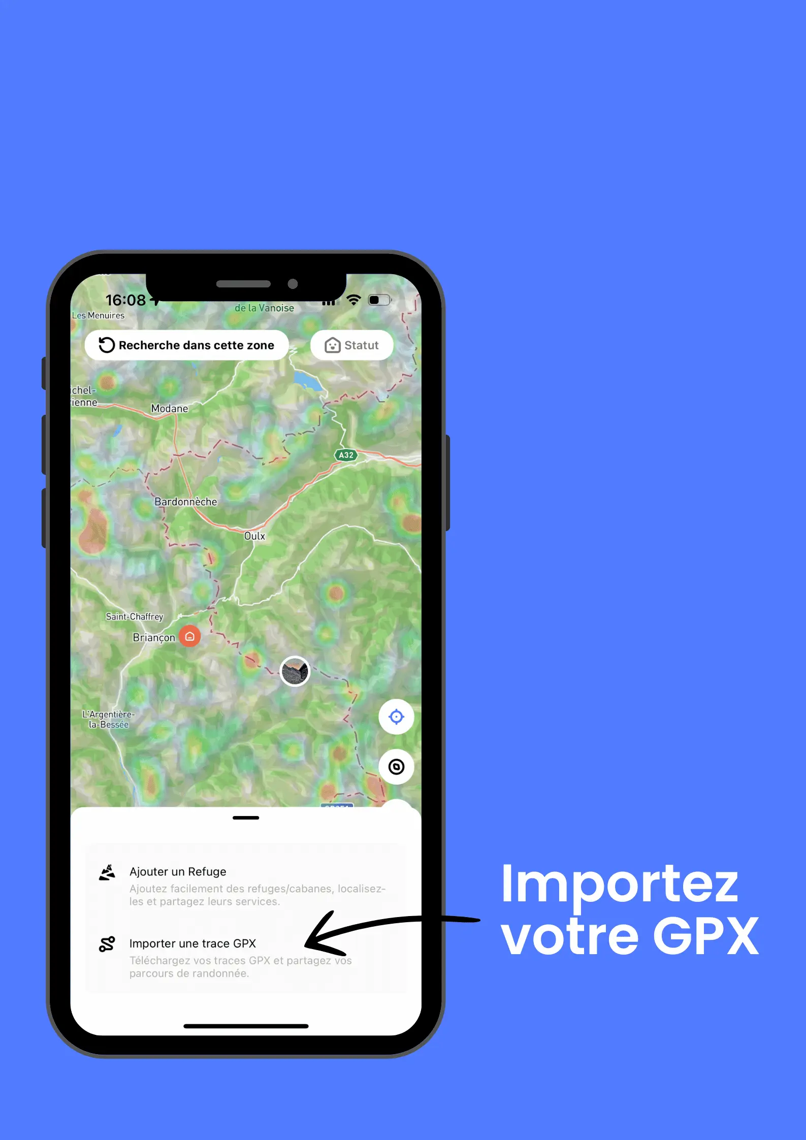 Importez vos propres traces gpx - GPX Import and Customization: What's new in Refuge