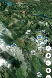 itinerary map 3d