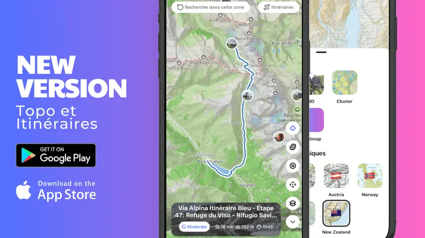 Guide complet des nouvelles cartes topographiques et itinéraires améliorés